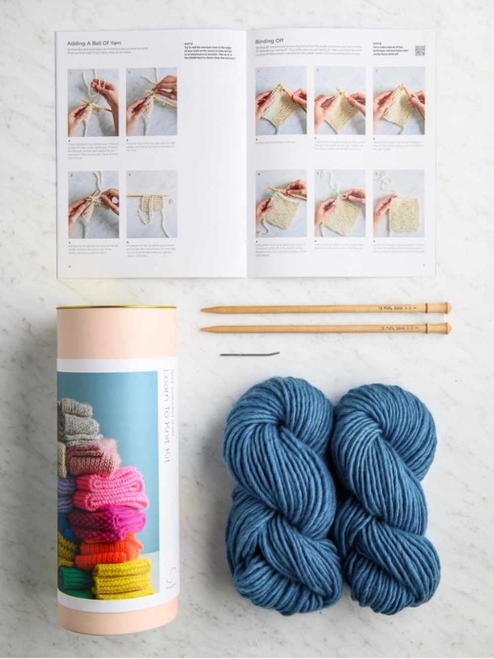 Purl Soho - Cobalt Blue - Learn to Knit Kit